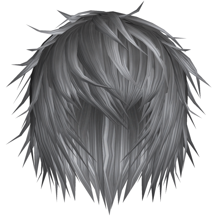 grey emo hair