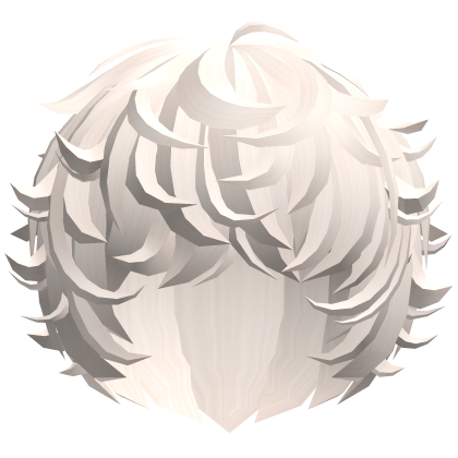 cute kawaii platinum messy swirly curly fluffy