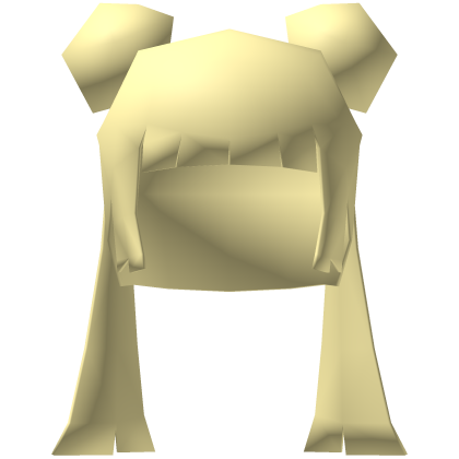 Low Poly Bun Twintails Hair Blonde Roblox item