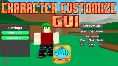 Character Customize GUI - Open Source! UPDATE