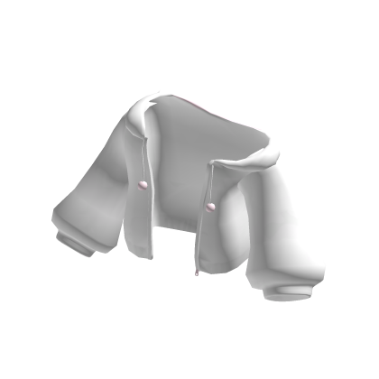 ♡ Off Shoulder White Cat Hoodie thumbnail