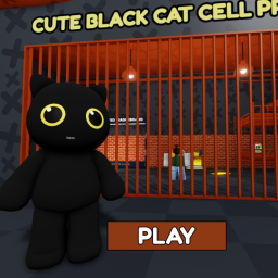 BLACK CAT PRISON RUN! (Obby)!
