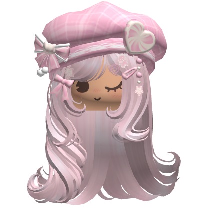♡ Christmas Fluffy Beret Combo (Pink)