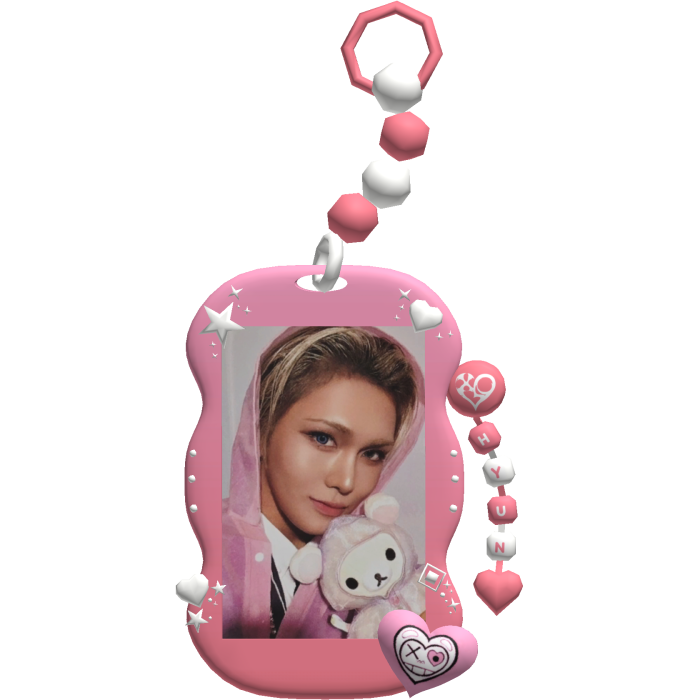 XLOV Hyun Photocard Kpop Keychain