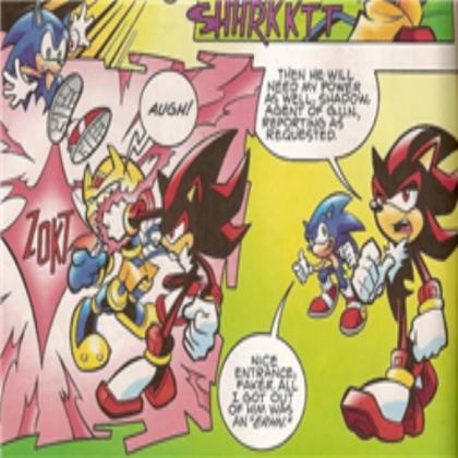 Sonic and Shadow Comic Roblox decal