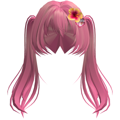 Hibiscus Hot Pink Summer Twintails Roblox item
