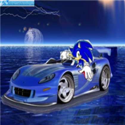 sonic and his car Roblox decal