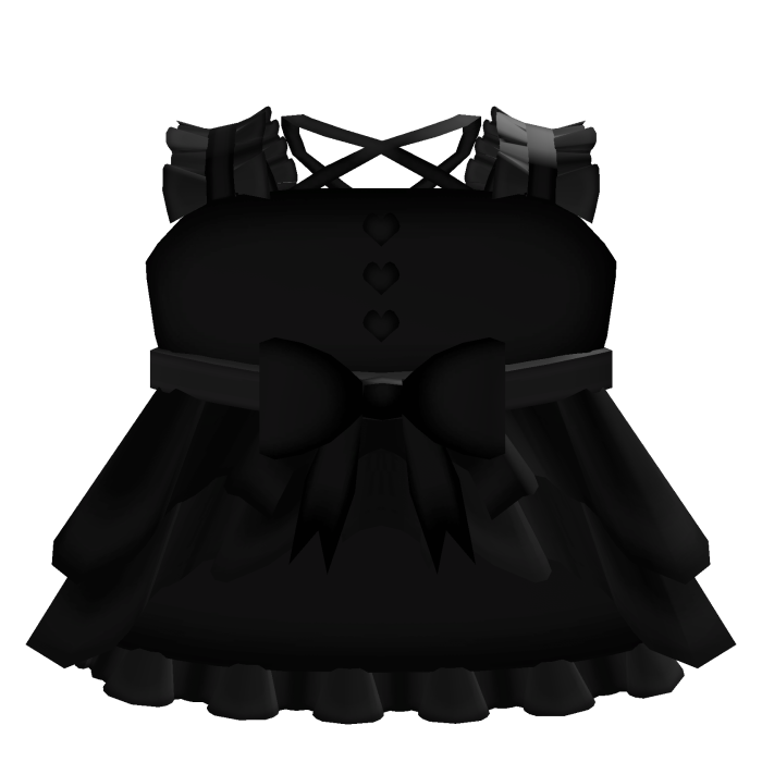 ♡ ︵ little black witch dress