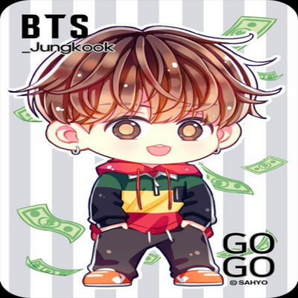 Chibi Jung-kook from GOGO Roblox decal