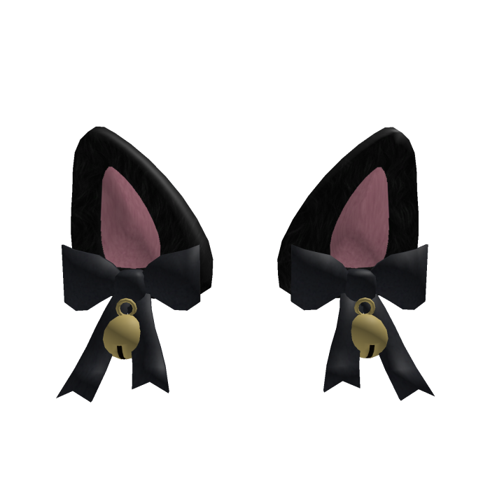Black Fluffy Cat Ears