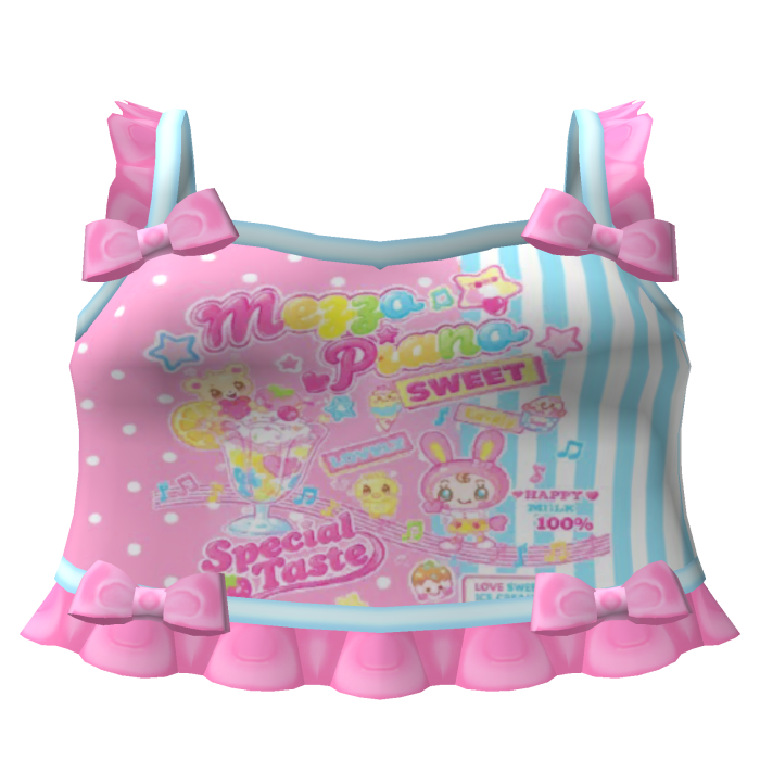 ♡ sweet shop mezzo piano tweencore tank top 🩵