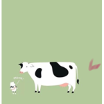 Cow and milk army