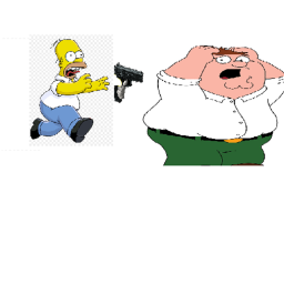 the homer limpsons vs peter liffins!!!