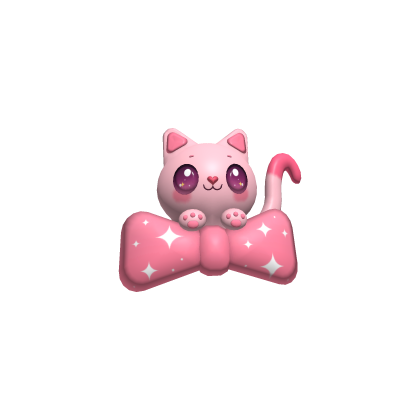 Peekaboo Kitty Sparkle Bow