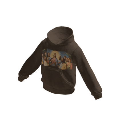 Brown Graphic Hoodie