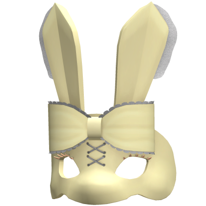 [NEW 🚨] Bunny Rabbit Masquerade Mask Yellow