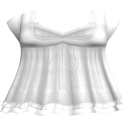 pretty gothic ruffled dress w tank top white