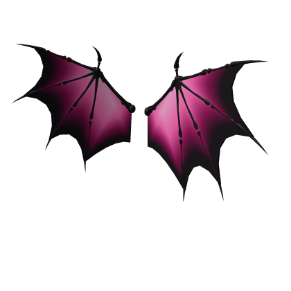 Hot Pink Halloween Bat Wings