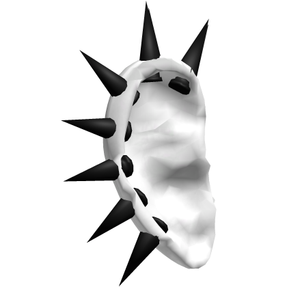 White Human Ears w Spiky Punk Rock Piercings 8. 