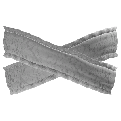 gothic lace head bandages white