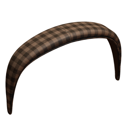 Brown Plaid Headband