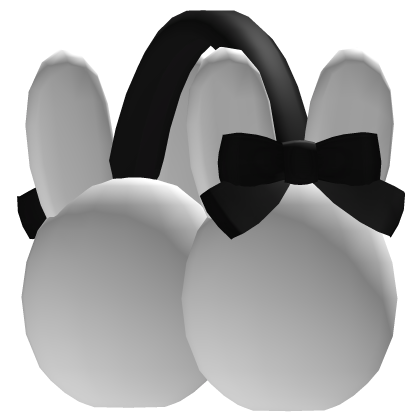Winter Bunny Earmuffs - Black