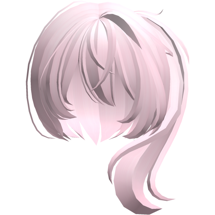 moe vkei emo messy side ponytail pink
