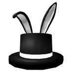[⌛LIMITED] Black Top Hat + Bunny ears