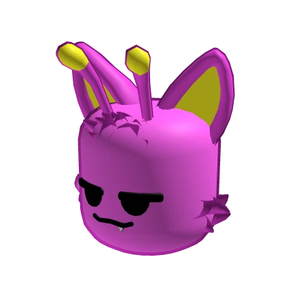 Gnarpy Fluffy Alien Cat {Pink} - Dynamic Head | Roblox Item