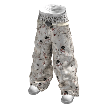 Snow Saggy Skull Boxer Jeans