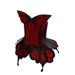 Cute red and black butterfly dress