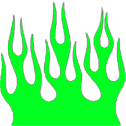 Green Flames... Roblox decal