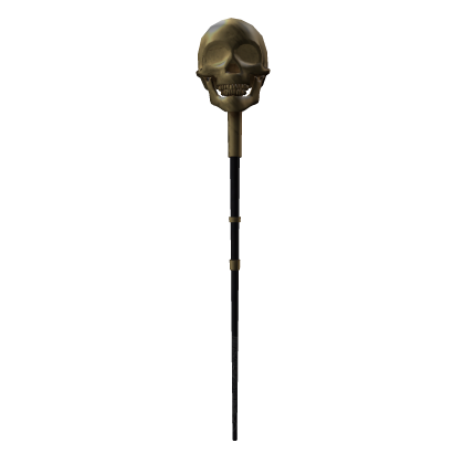 Golden Skull Gentleman Vintage Cane