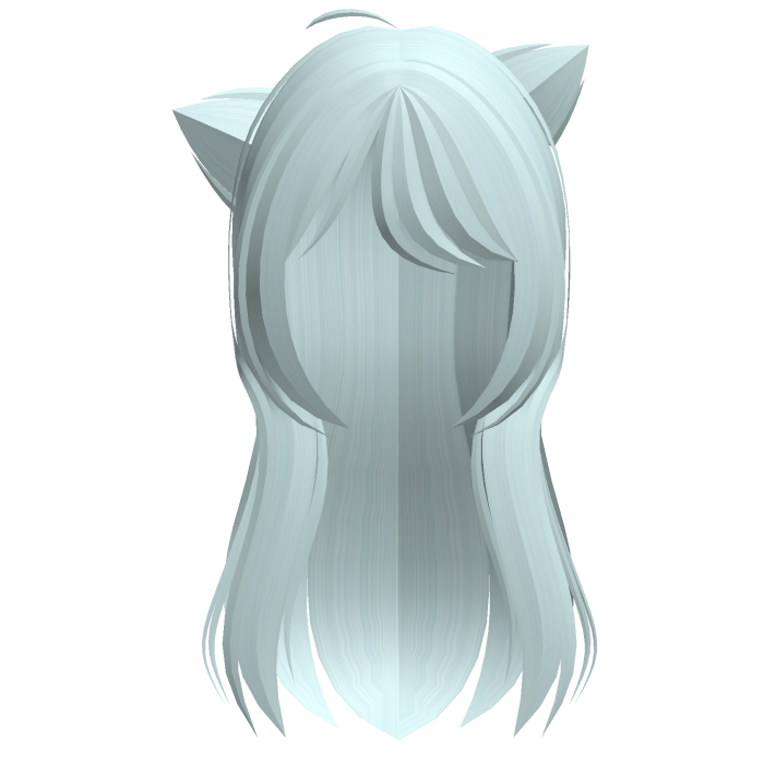 Cute Blue Kitty Kemono Ear Hairs