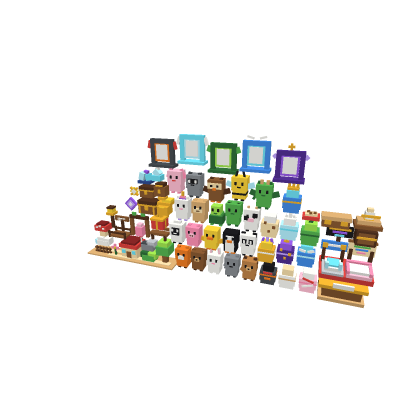 Cute Block Pet Simulator Model Kit(+ 70 Assets)