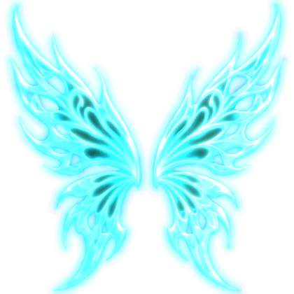 Emissive Blue Phoenix Seraphim Wings (Glowing)