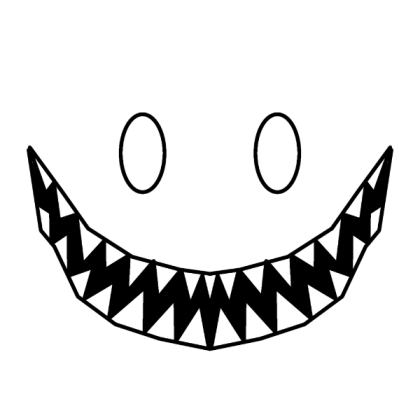 White Scary Face Roblox decal