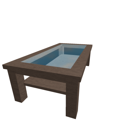 coffee table with glass center