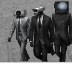 Cameraman, speakerman and tvman base