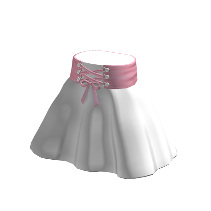 Pink Lace Up Skirt thumbnail