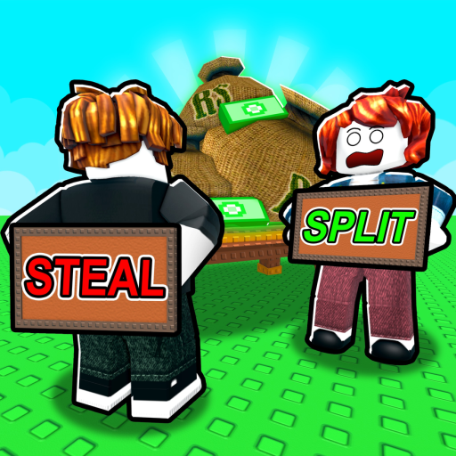 Split or STEAL💰😈 official Roblox game thumbnail