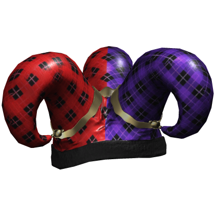 Purple & Red Jester Hat