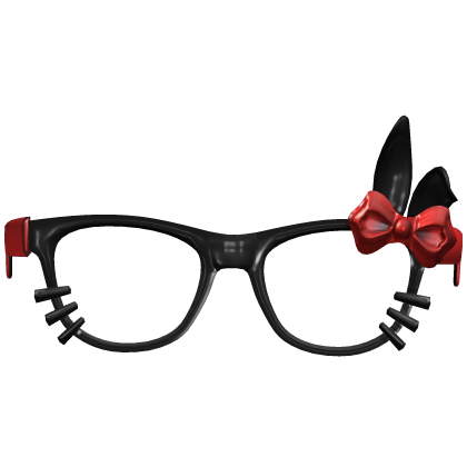 Red Scene Bunny Ear Glasses Roblox item