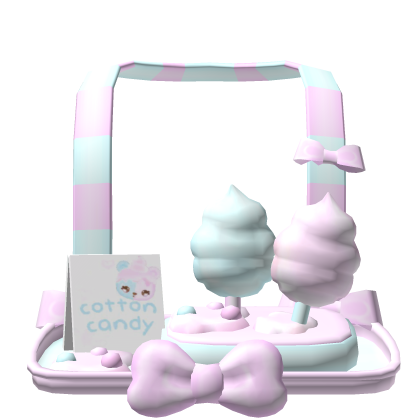 . ‿ ♡ cute numnom pink blue cotton candy tray 