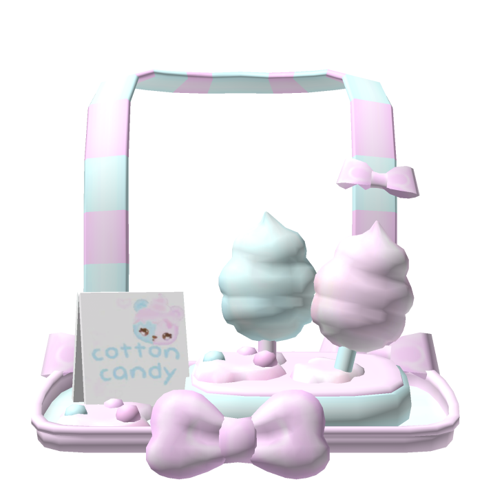 . ‿ ♡ cute numnom pink blue cotton candy tray 