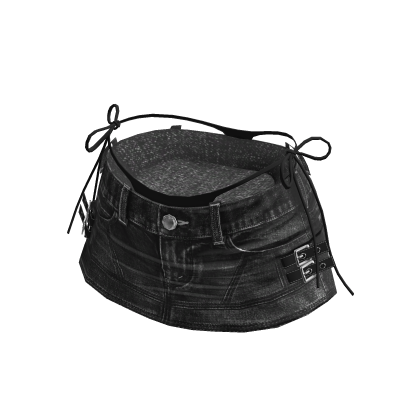💗Y2K VINTAGE LAYERED SKIRT_BLACK thumbnail