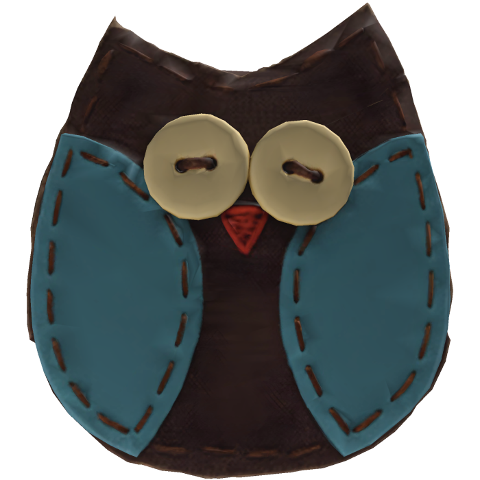 🦉ꉂ cute simple blue owl clip ❀
