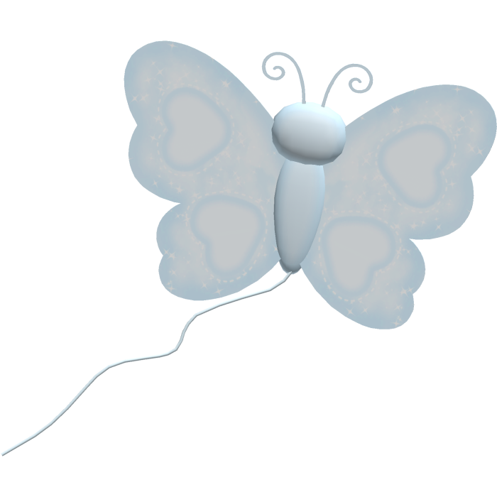 ♡ sweetest magical butterfly kite in blue ʚїɞ