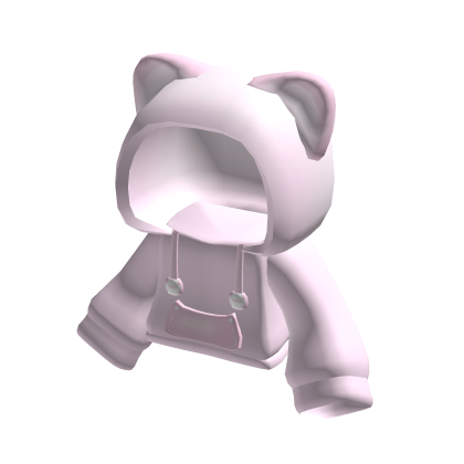 ♡ cute oversized kitty hoodie in pink