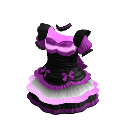 Maid Dress | Black & Pink thumbnail
